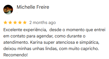 Depoimento de Cliente Satisfeita