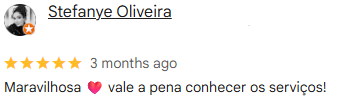 Depoimento de Cliente Satisfeita