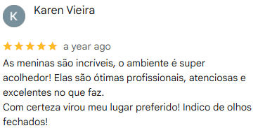 Depoimento de Cliente Satisfeita